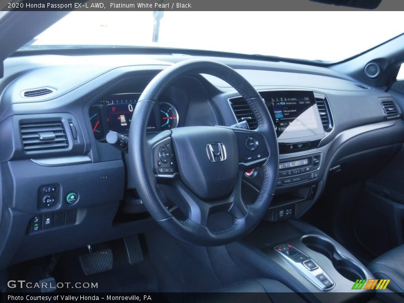 Platinum White Pearl / Black 2020 Honda Passport EX-L AWD