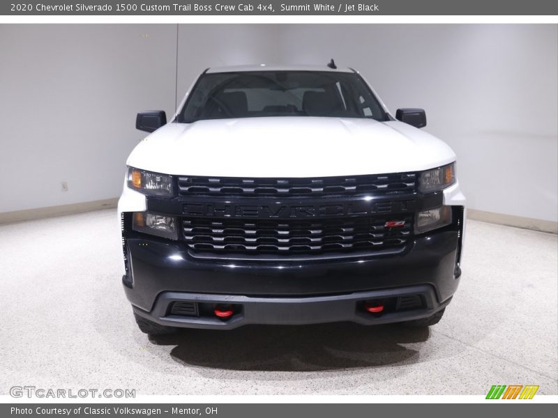 Summit White / Jet Black 2020 Chevrolet Silverado 1500 Custom Trail Boss Crew Cab 4x4