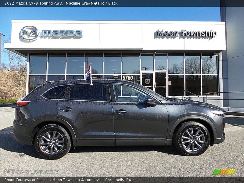 Machine Gray Metallic / Black 2022 Mazda CX-9 Touring AWD