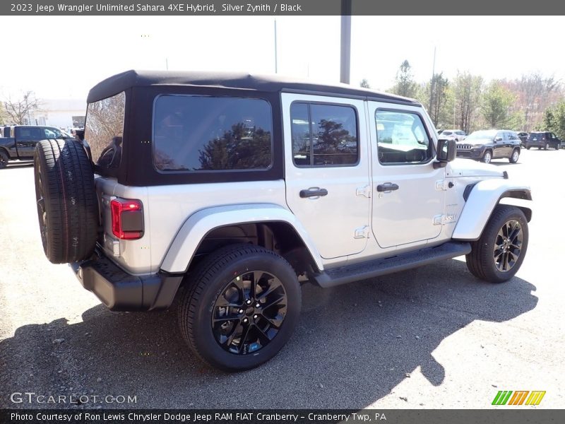 Silver Zynith / Black 2023 Jeep Wrangler Unlimited Sahara 4XE Hybrid