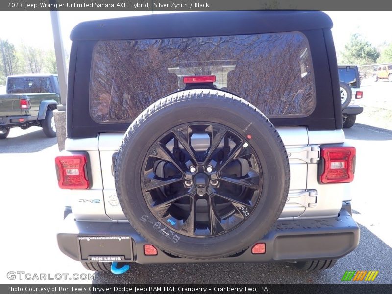 Silver Zynith / Black 2023 Jeep Wrangler Unlimited Sahara 4XE Hybrid