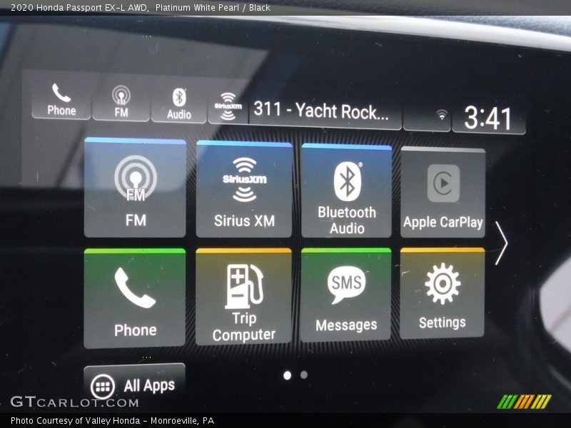 Platinum White Pearl / Black 2020 Honda Passport EX-L AWD