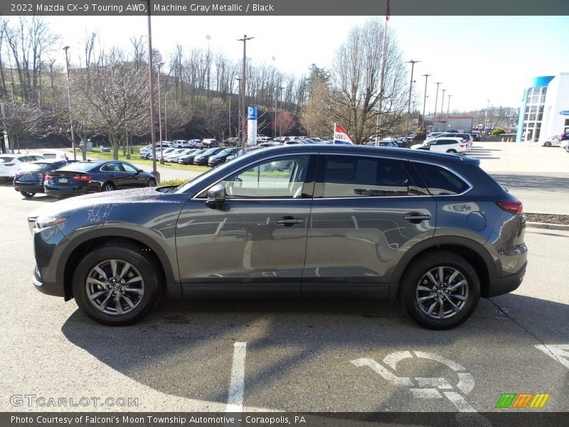 Machine Gray Metallic / Black 2022 Mazda CX-9 Touring AWD