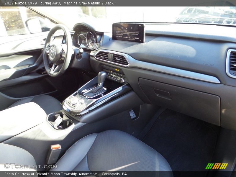Machine Gray Metallic / Black 2022 Mazda CX-9 Touring AWD