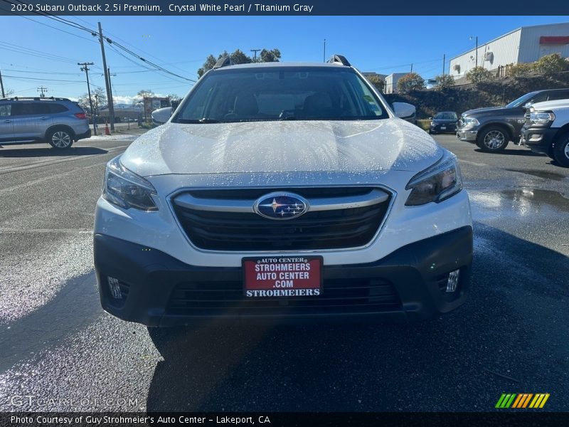 Crystal White Pearl / Titanium Gray 2020 Subaru Outback 2.5i Premium