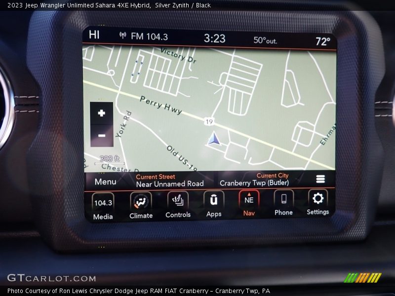 Silver Zynith / Black 2023 Jeep Wrangler Unlimited Sahara 4XE Hybrid