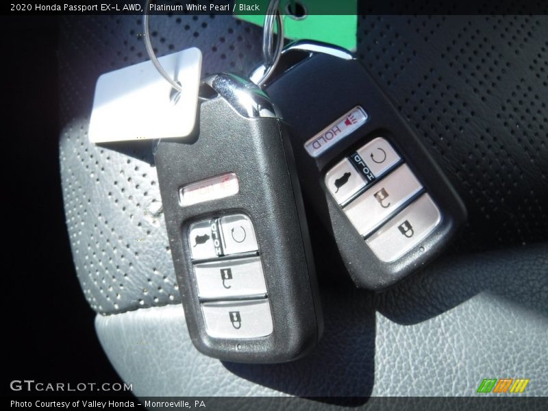 Platinum White Pearl / Black 2020 Honda Passport EX-L AWD