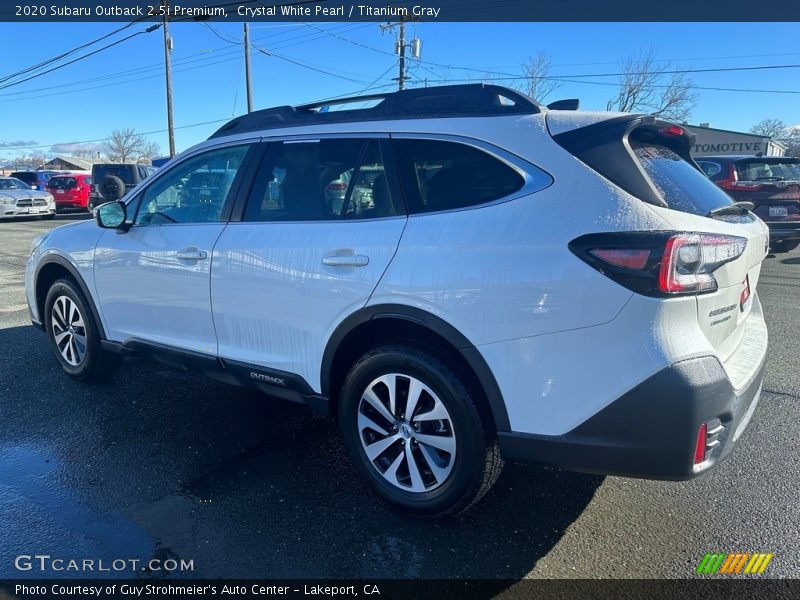 Crystal White Pearl / Titanium Gray 2020 Subaru Outback 2.5i Premium