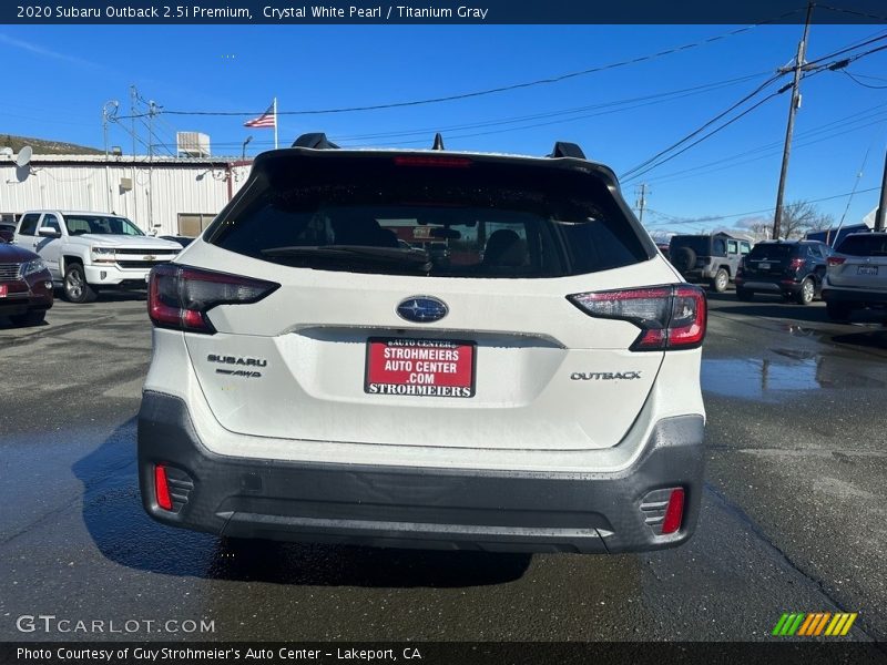 Crystal White Pearl / Titanium Gray 2020 Subaru Outback 2.5i Premium