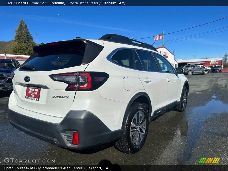 Crystal White Pearl / Titanium Gray 2020 Subaru Outback 2.5i Premium
