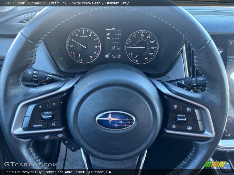Crystal White Pearl / Titanium Gray 2020 Subaru Outback 2.5i Premium