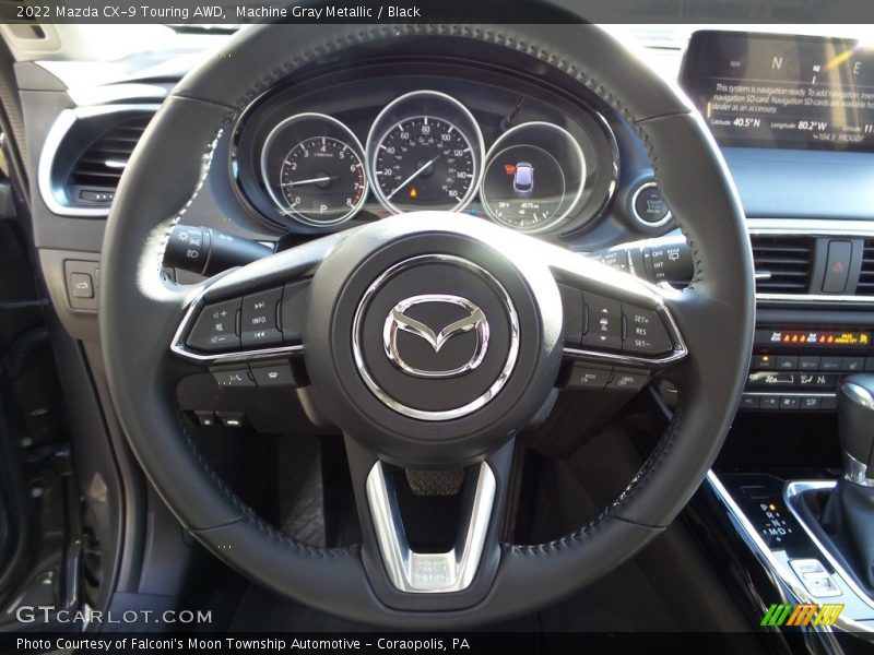Machine Gray Metallic / Black 2022 Mazda CX-9 Touring AWD