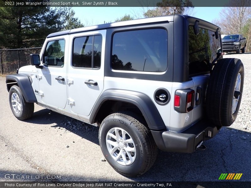 Silver Zynith / Black 2023 Jeep Wrangler Unlimited Sport 4x4
