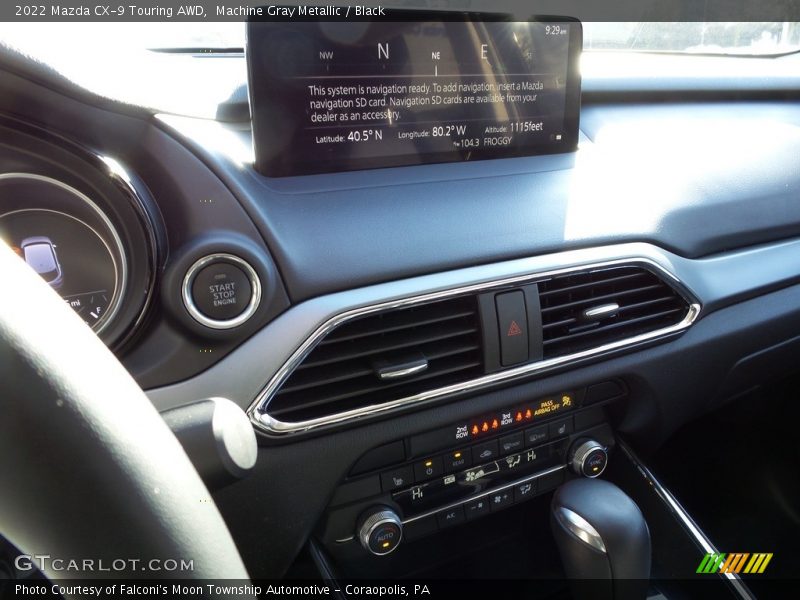 Machine Gray Metallic / Black 2022 Mazda CX-9 Touring AWD