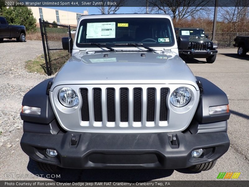 Silver Zynith / Black 2023 Jeep Wrangler Unlimited Sport 4x4