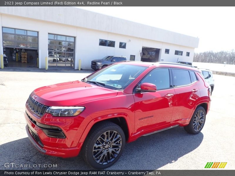 Front 3/4 View of 2023 Compass Limited (Red) Edition 4x4