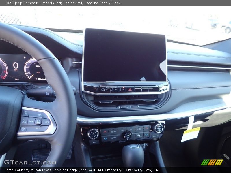Controls of 2023 Compass Limited (Red) Edition 4x4
