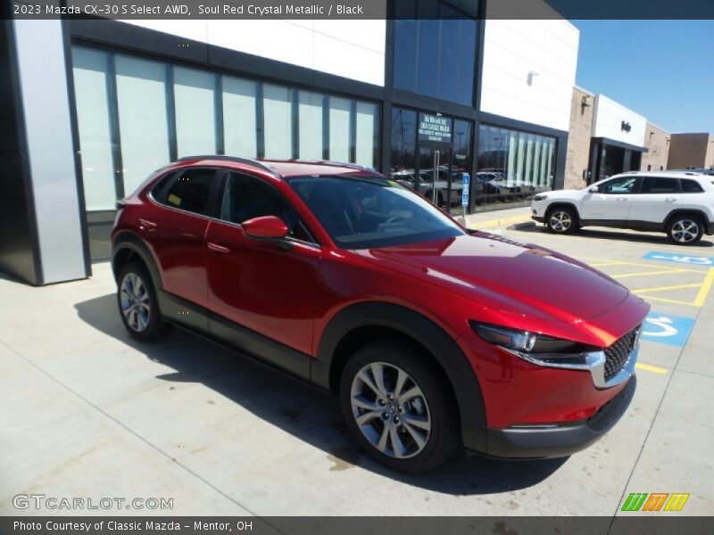 Soul Red Crystal Metallic / Black 2023 Mazda CX-30 S Select AWD