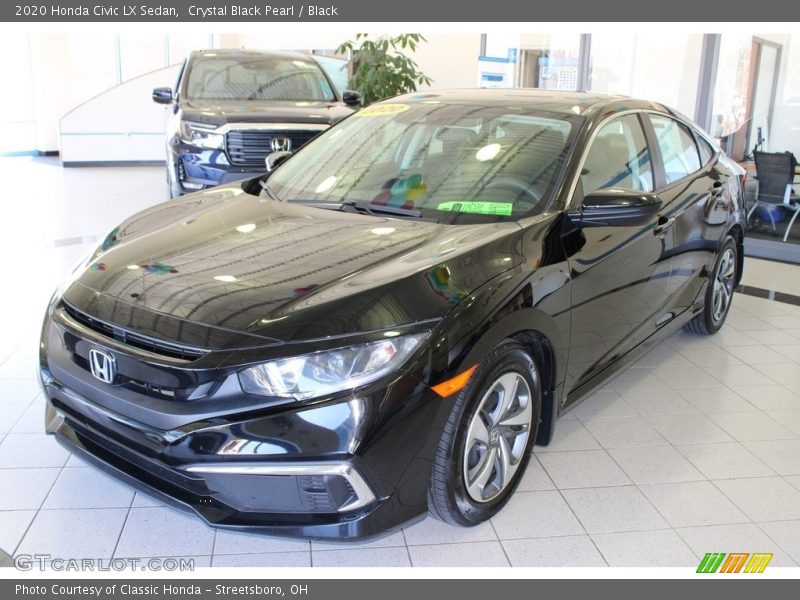 Crystal Black Pearl / Black 2020 Honda Civic LX Sedan