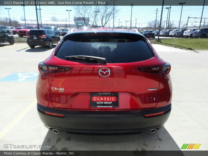 Soul Red Crystal Metallic / Black 2023 Mazda CX-30 S Select AWD