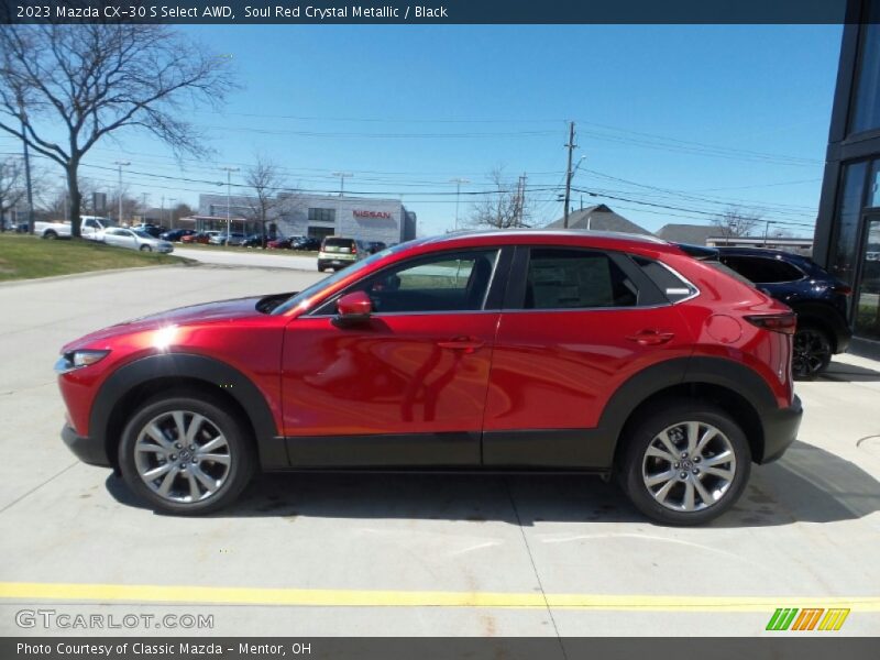 Soul Red Crystal Metallic / Black 2023 Mazda CX-30 S Select AWD