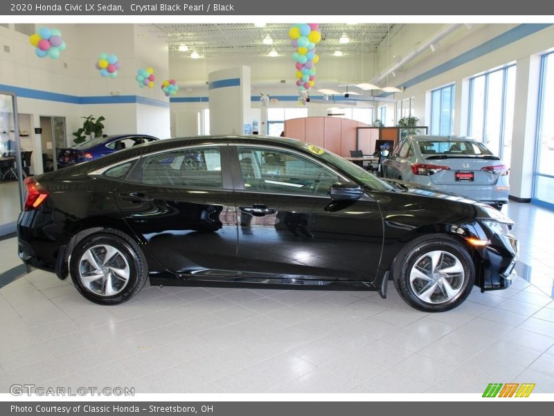 Crystal Black Pearl / Black 2020 Honda Civic LX Sedan