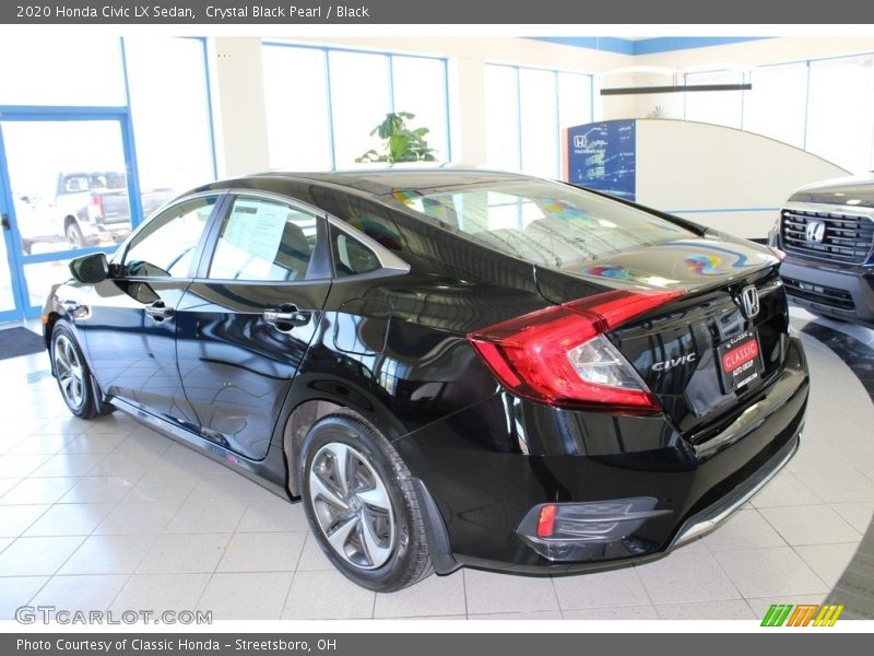 Crystal Black Pearl / Black 2020 Honda Civic LX Sedan