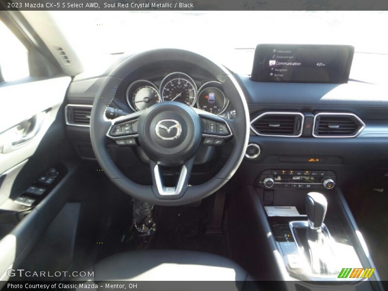 Soul Red Crystal Metallic / Black 2023 Mazda CX-5 S Select AWD
