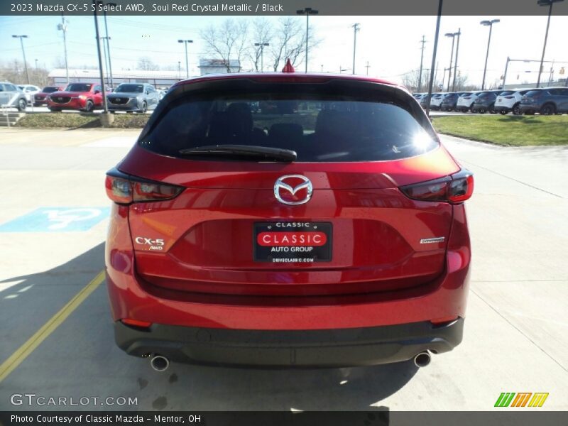 Soul Red Crystal Metallic / Black 2023 Mazda CX-5 S Select AWD