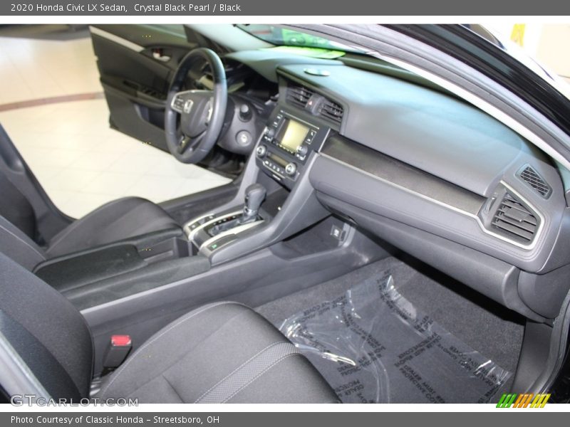 Crystal Black Pearl / Black 2020 Honda Civic LX Sedan