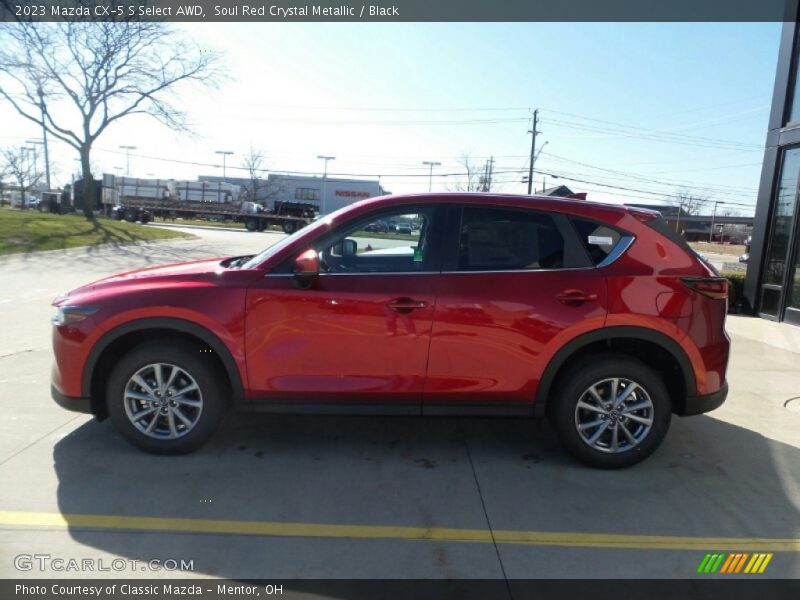 Soul Red Crystal Metallic / Black 2023 Mazda CX-5 S Select AWD