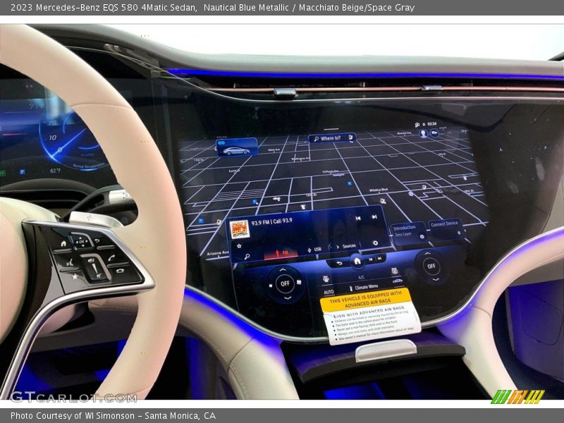 Navigation of 2023 EQS 580 4Matic Sedan