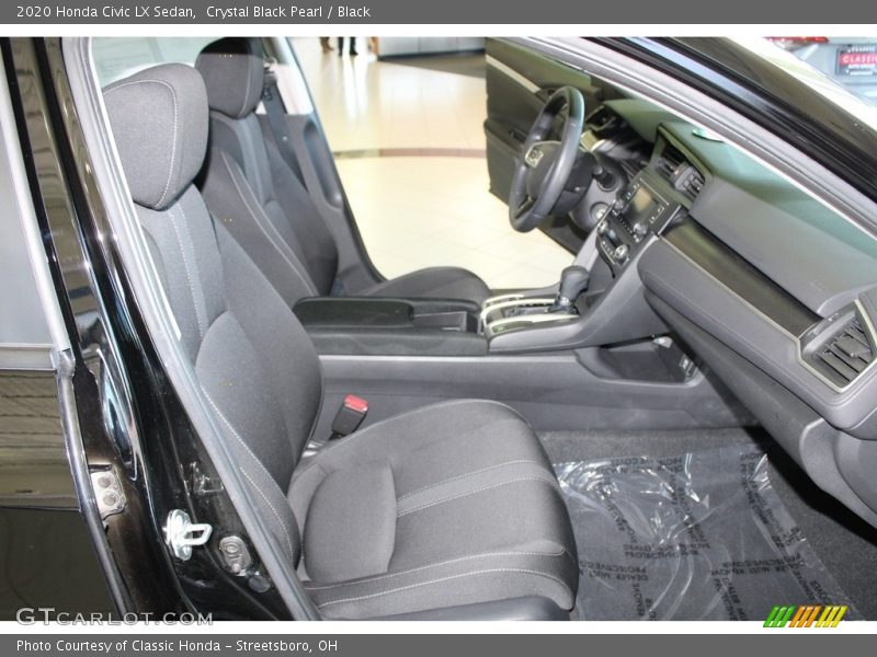 Crystal Black Pearl / Black 2020 Honda Civic LX Sedan