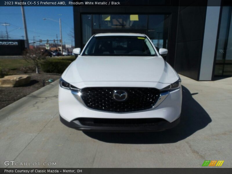 Rhodium White Metallic / Black 2023 Mazda CX-5 S Preferred AWD