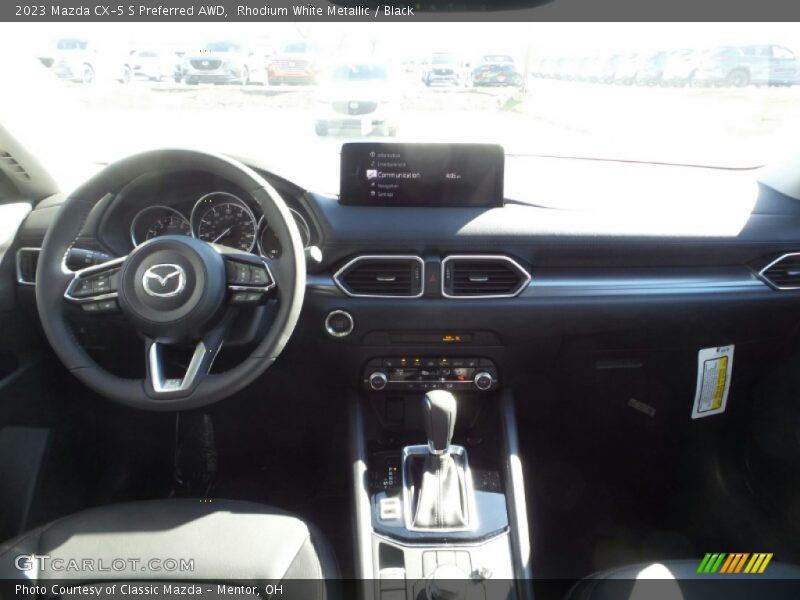 Rhodium White Metallic / Black 2023 Mazda CX-5 S Preferred AWD