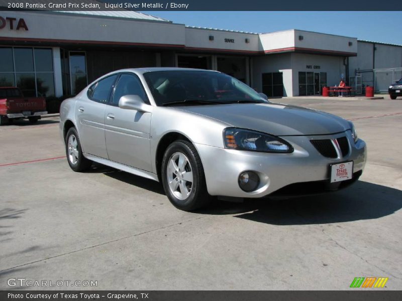 Liquid Silver Metallic / Ebony 2008 Pontiac Grand Prix Sedan