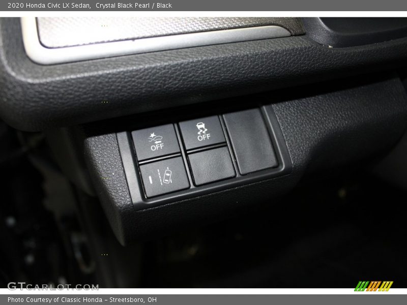 Crystal Black Pearl / Black 2020 Honda Civic LX Sedan