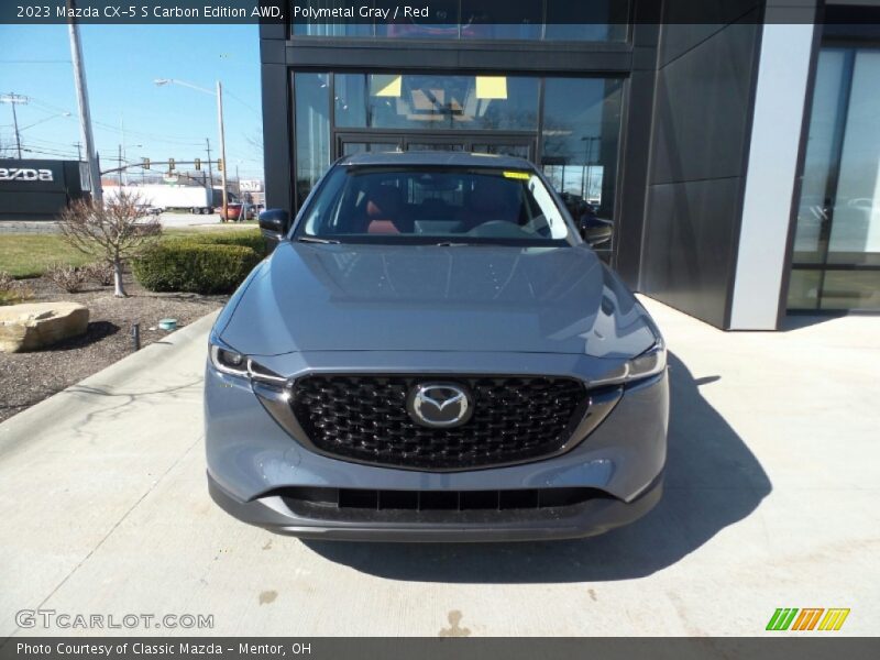 Polymetal Gray / Red 2023 Mazda CX-5 S Carbon Edition AWD