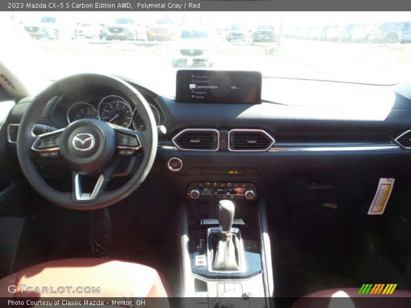 Polymetal Gray / Red 2023 Mazda CX-5 S Carbon Edition AWD