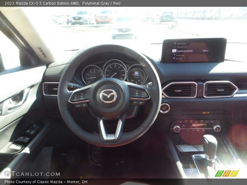 Polymetal Gray / Red 2023 Mazda CX-5 S Carbon Edition AWD