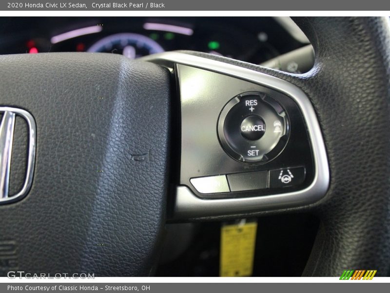 Crystal Black Pearl / Black 2020 Honda Civic LX Sedan