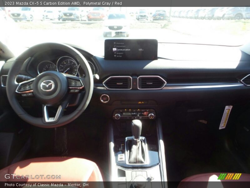 Polymetal Gray / Red 2023 Mazda CX-5 S Carbon Edition AWD