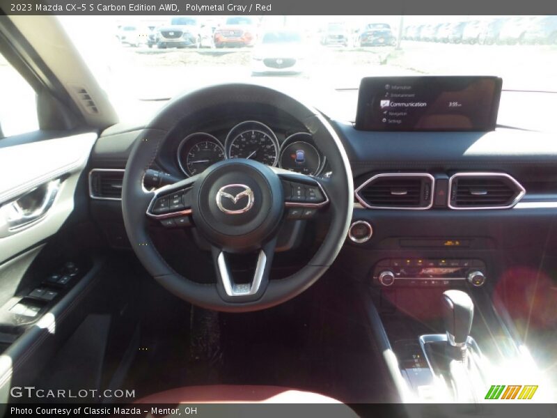 Polymetal Gray / Red 2023 Mazda CX-5 S Carbon Edition AWD