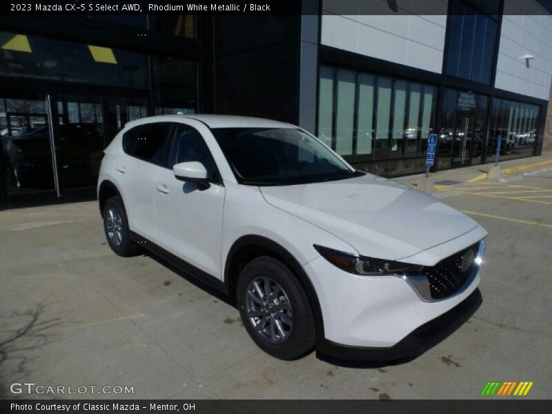 Rhodium White Metallic / Black 2023 Mazda CX-5 S Select AWD