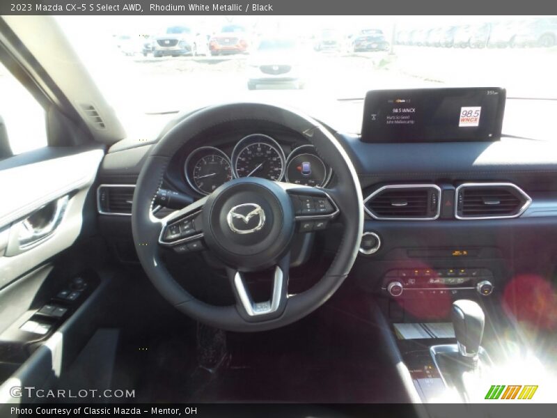 Rhodium White Metallic / Black 2023 Mazda CX-5 S Select AWD