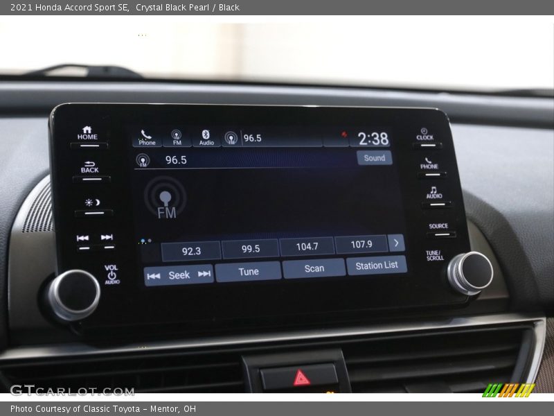 Crystal Black Pearl / Black 2021 Honda Accord Sport SE