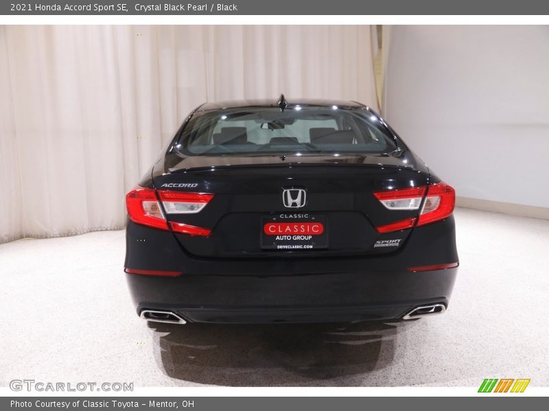 Crystal Black Pearl / Black 2021 Honda Accord Sport SE