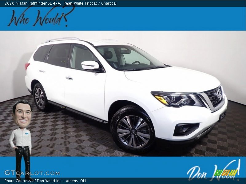 Pearl White Tricoat / Charcoal 2020 Nissan Pathfinder SL 4x4