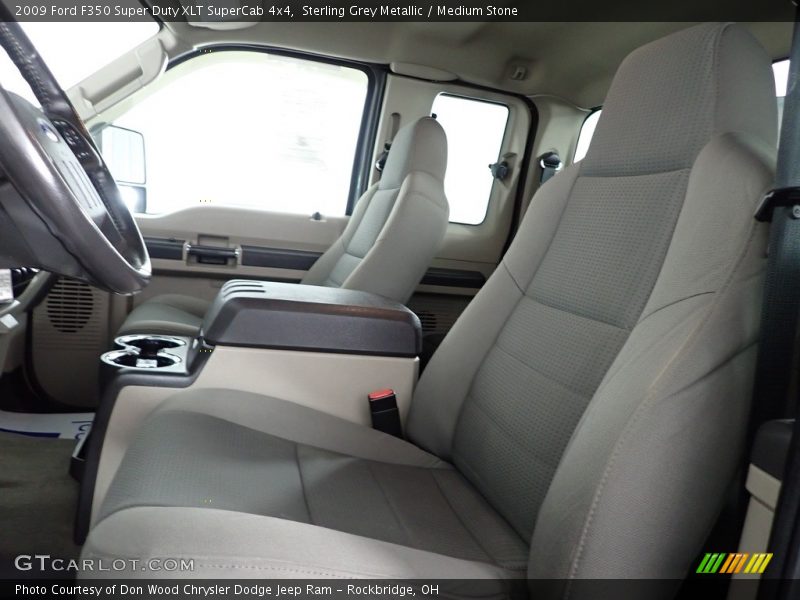 Sterling Grey Metallic / Medium Stone 2009 Ford F350 Super Duty XLT SuperCab 4x4