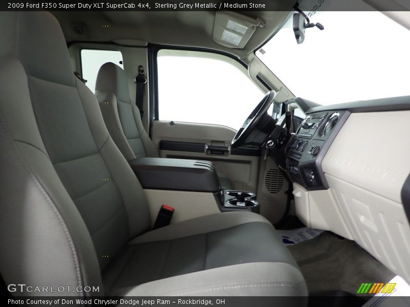 Sterling Grey Metallic / Medium Stone 2009 Ford F350 Super Duty XLT SuperCab 4x4